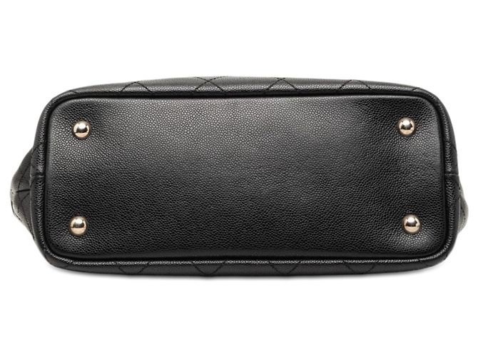 Chanel Black CC Caviar Wild Stitch On the Road Tote Nero - vista 3