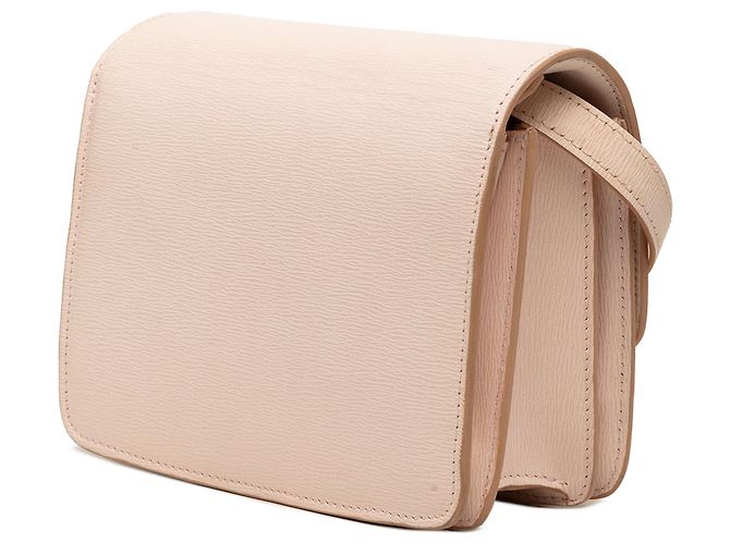 Céline Celine Brown Small Calfskin Classic Box Marrone Beige - vista 2