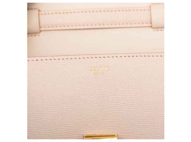 Céline Celine Brown Small Calfskin Classic Box Marrone Beige - vista 5