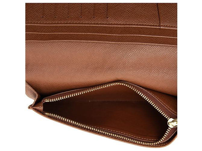 Portafoglio lungo Louis Vuitton Brown Monogram Brazza Marrone - vista 4