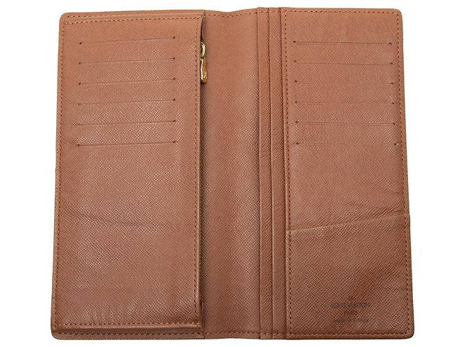 Portafoglio lungo Louis Vuitton Brown Monogram Brazza Marrone - vista 7