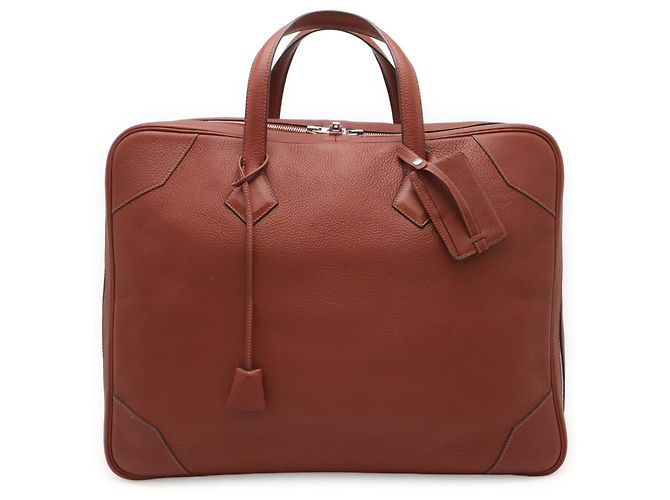 Hermès HERMES Victoria 45 Boston Bag Rot - Ansicht 2