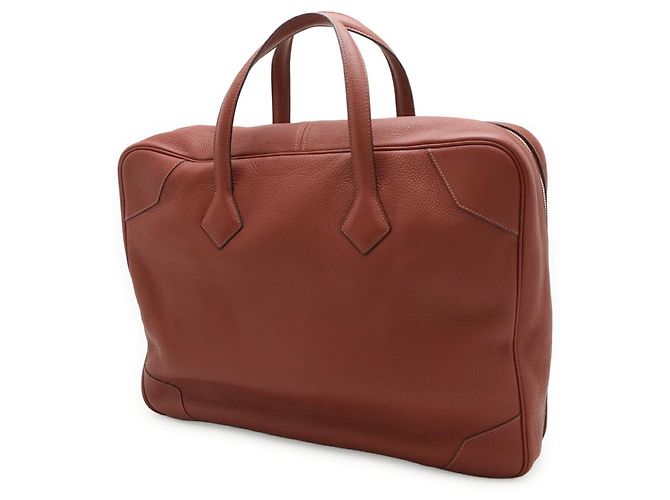 Hermès HERMES Victoria 45 Boston Bag Rot - Ansicht 3