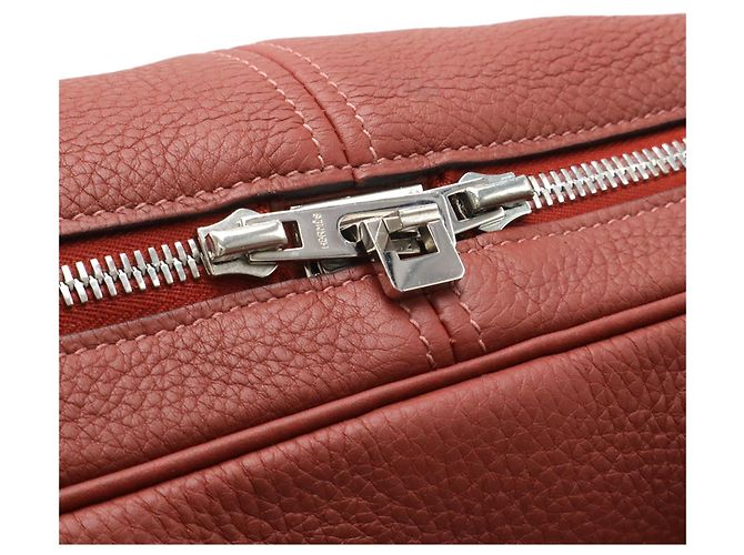Hermès HERMES Victoria 45 Boston Bag Rot - Ansicht 6