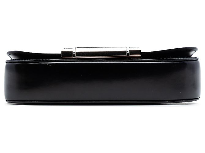 Prada Black Spazzolato Leather Sybille Flap Crossbody Nero - vista 3