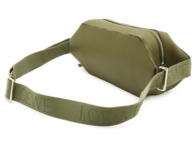 Borsa a tracolla convertibile Loewe Verde Cachi - vista 3