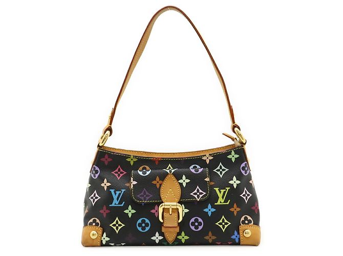 Sac à bandoulière Louis Vuitton Monogram Multicolor Eliza Noir - vue 2
