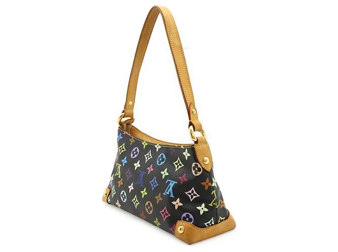 Sac à bandoulière Louis Vuitton Monogram Multicolor Eliza Noir - vue 3