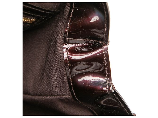 Louis Vuitton Purple Monogram Vernis Wilshire PM Porpora - vista 6