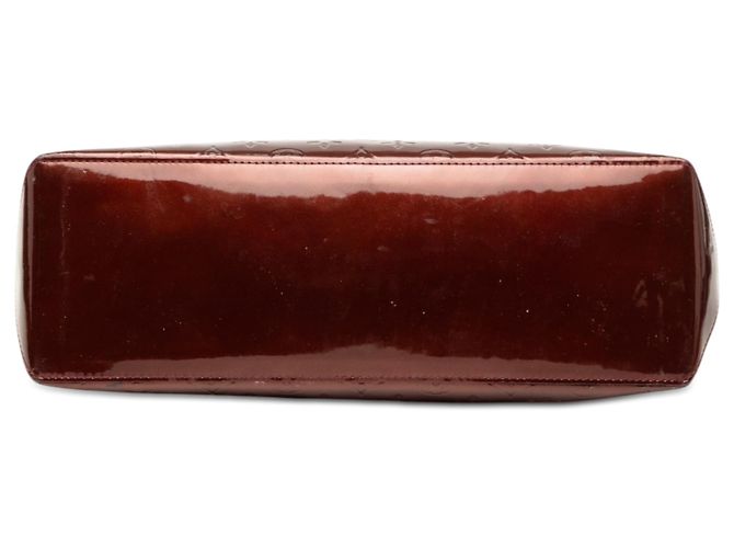 Louis Vuitton Red Monogram Vernis Wilshire MM Rosso Bordò - vista 3