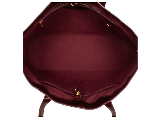 Louis Vuitton Red Monogram Vernis Wilshire MM Rosso Bordò - vista 4