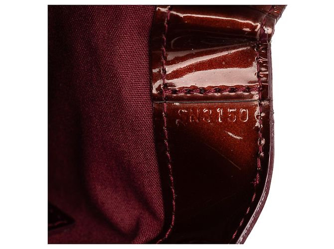 Louis Vuitton Red Monogram Vernis Wilshire MM Rosso Bordò - vista 6