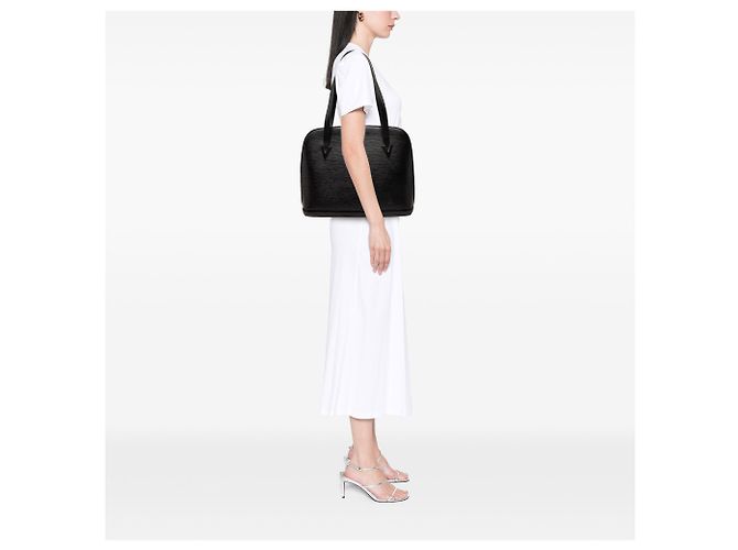 Louis Vuitton Black Epi Lussac Nero - vista 8