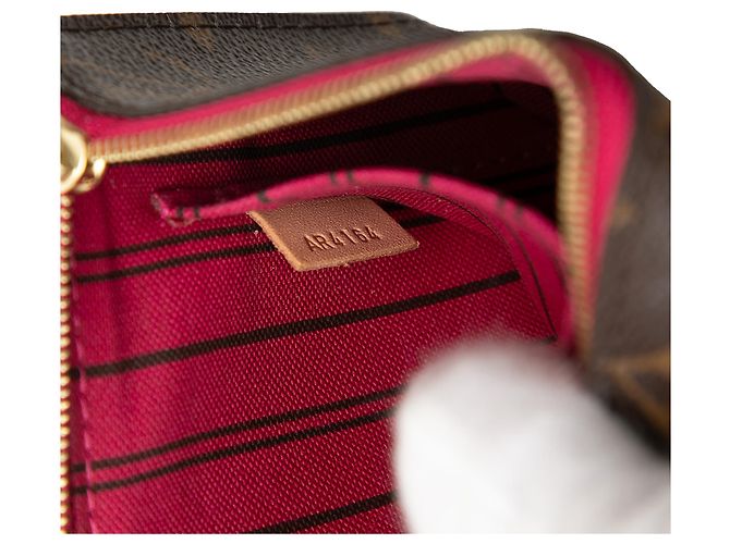 Pochette Louis Vuitton Neverfull PM Monogram Marrón Castaño - Ansicht 6