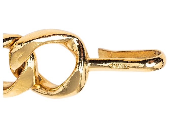 Chanel Gold Gold Plated CC Medallion Kettengürtel Golden - Ansicht 4