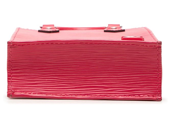Louis Vuitton Petit Sac Plat in Epi rosa - vista 3