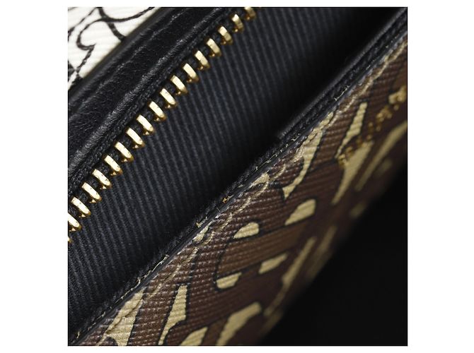 Bolso de cintura Burberry Brown Monogram Stripe E-Canvas Castaño - vista 10