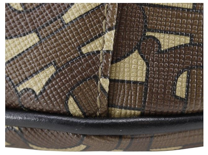 Bolso de cintura Burberry Brown Monogram Stripe E-Canvas Castaño - vista 16