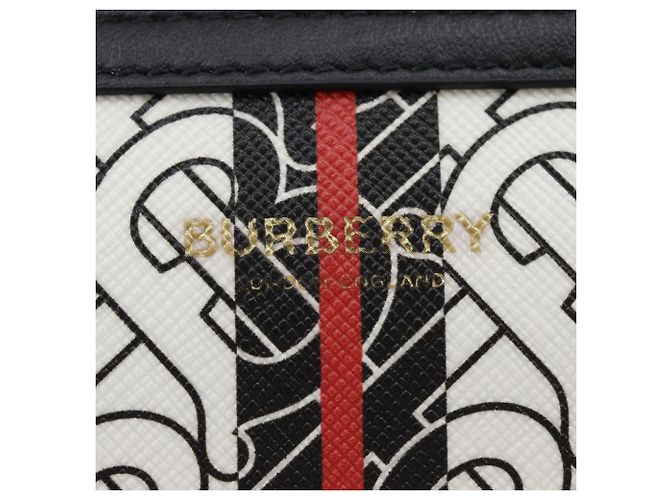 Bolso de cintura Burberry Brown Monogram Stripe E-Canvas Castaño - vista 6