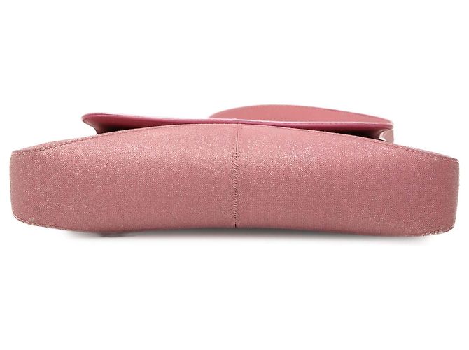 Balenciaga Pink Small Glitter Fabric XX Flap Rosa - vista 3