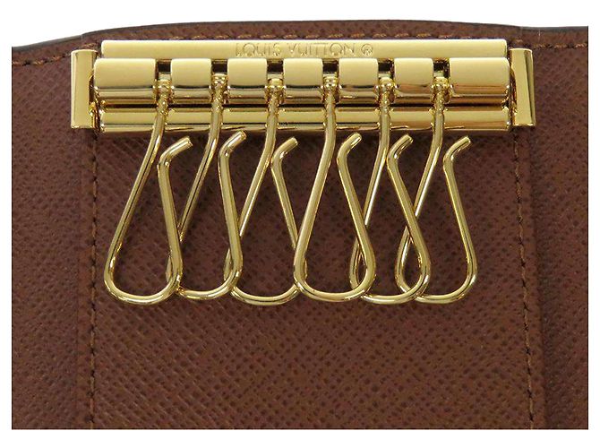Louis Vuitton Portachiavi 6 chiavi Monogram Multicles marrone - vista 4
