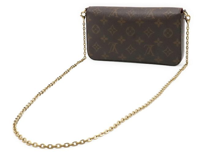 Pochette Félicie Borsa a tracolla Louis Vuitton Monogram Pochette Felicie Felice Chain Fuschia - vista 3