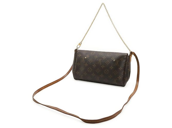 Borsa a Spalla Louis Vuitton Monogram Favorite MM Marrone - vista 3