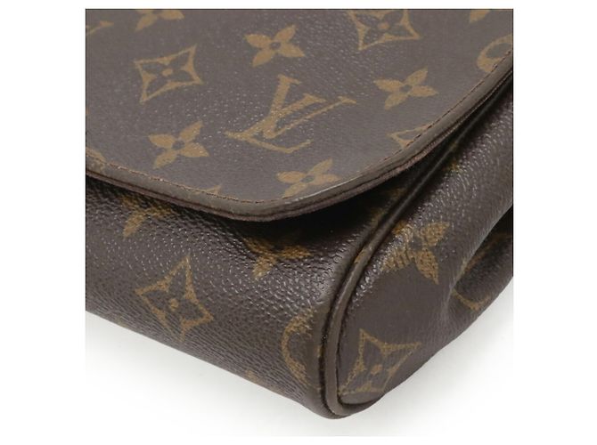 Borsa a Spalla Louis Vuitton Monogram Favorite MM Marrone - vista 4