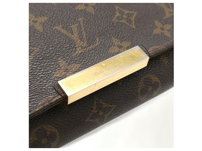 Borsa a Spalla Louis Vuitton Monogram Favorite MM Marrone - vista 5