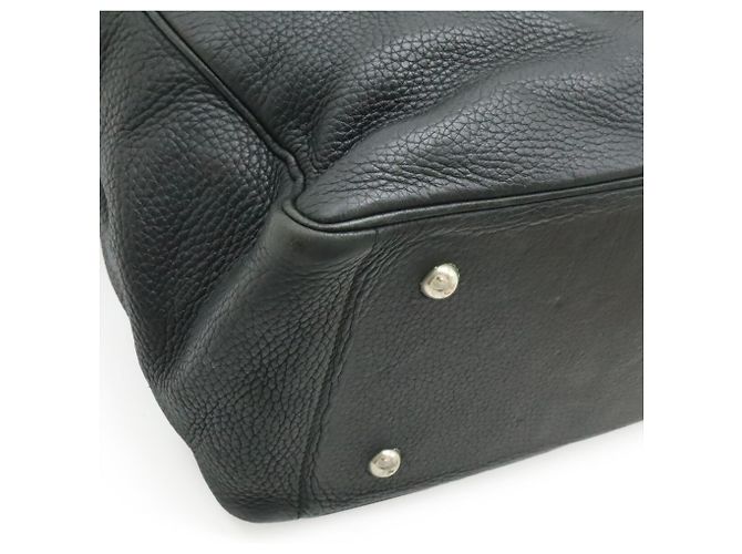 Hermès Borsa Tote Hermes Victoria Cabas 32 in Noir Nero - vista 4