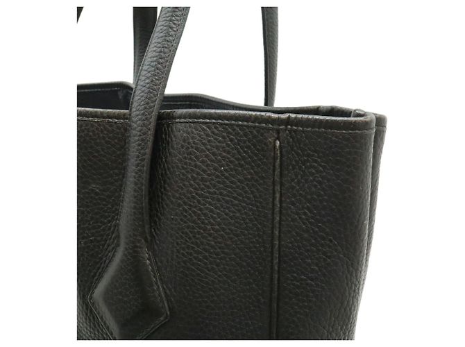 Hermès Borsa Tote Hermes Victoria Cabas 32 in Noir Nero - vista 8