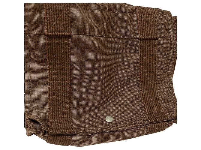 Hermès Borsa a tracolla Hermes Herline Bassas PM Marrone - vista 13