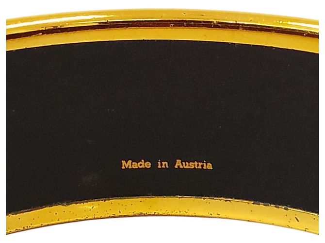 Hermès Bracciale in smalto Hermes Enamel GM Cheval in Bordeaux Bianco Bordò - vista 9