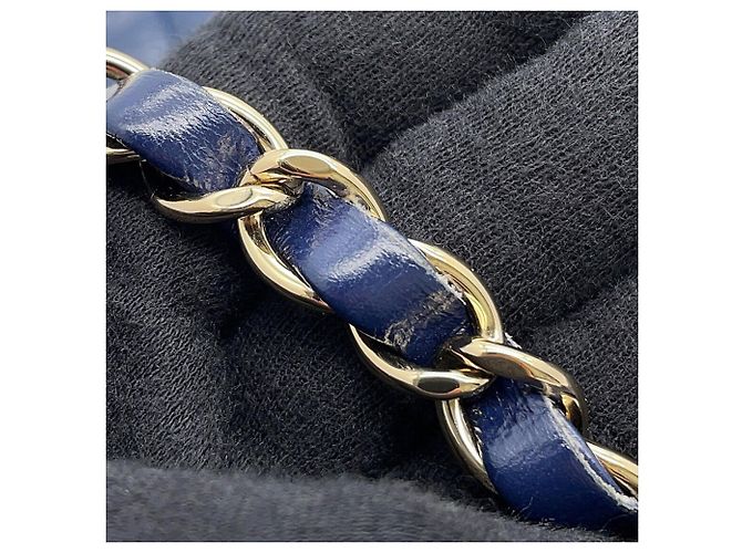 Borsa a Spalla con Catena Chanel Blu navy - vista 10