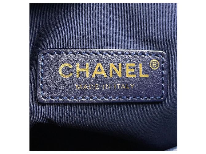 Borsa a Spalla con Catena Chanel Blu navy - vista 14