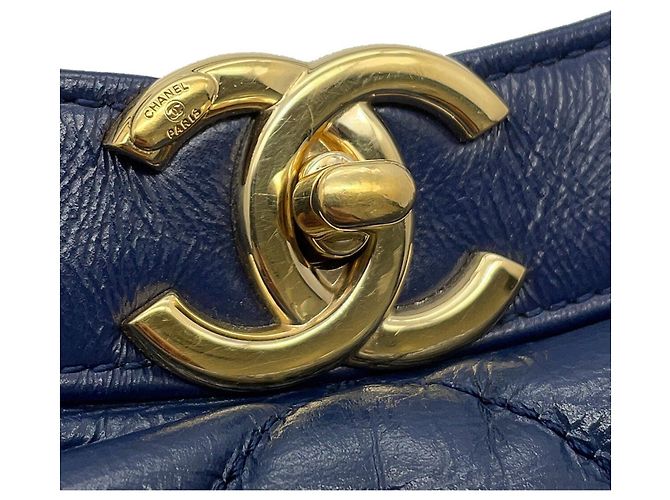 Borsa a Spalla con Catena Chanel Blu navy - vista 9