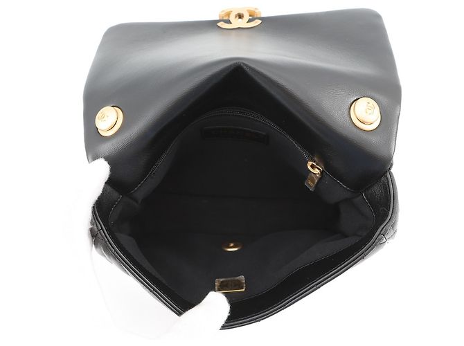 Borsa a tracolla con catena in pelle di agnello nera Chanel Nero - vista 5