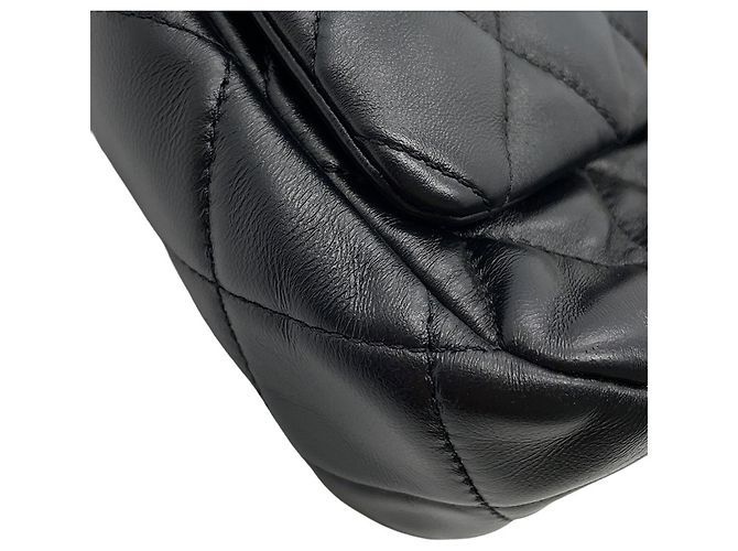 Borsa a tracolla con catena in pelle di agnello nera Chanel Nero - vista 7