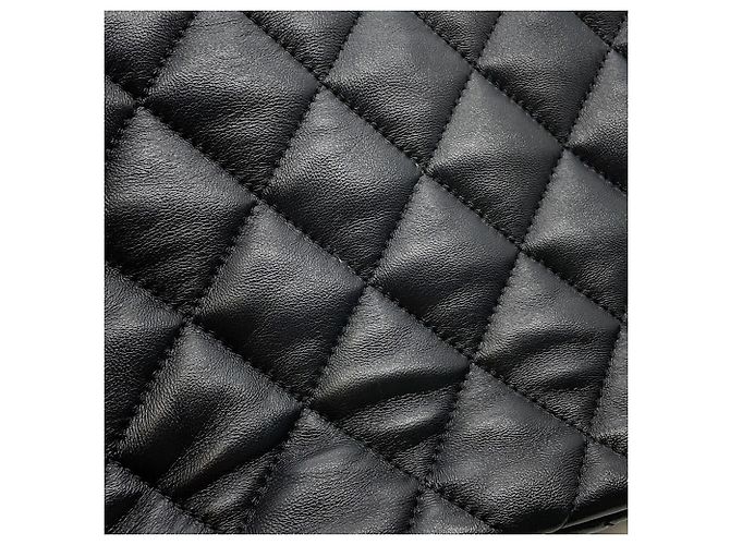 Borsa a tracolla con catena in pelle di agnello nera Chanel Nero - vista 8