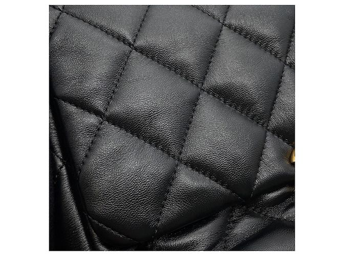 Borsa a tracolla con catena in pelle di agnello nera Chanel Nero - vista 9