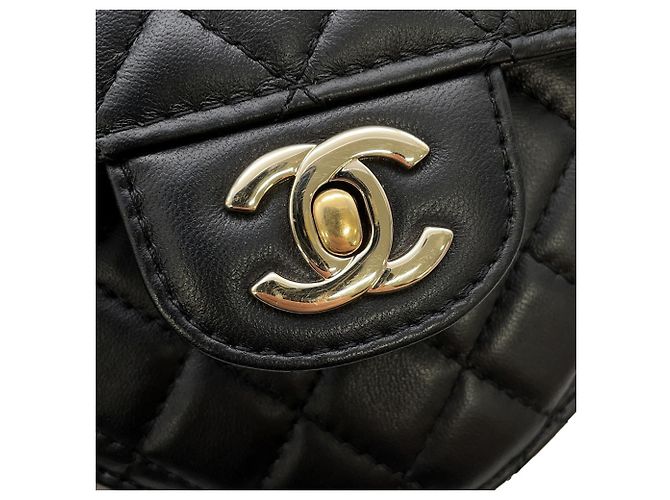 Borsa a Spalla con Catena Chanel Matelassé Heart Shape Nero - vista 11