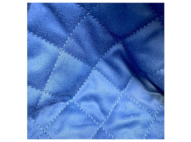 Borsa Chanel 22 Mini Coco Mark in denim Blu - vista 11