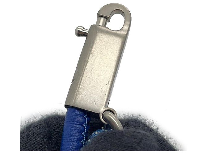 Borsa Chanel 22 Mini Coco Mark in denim Blu - vista 14