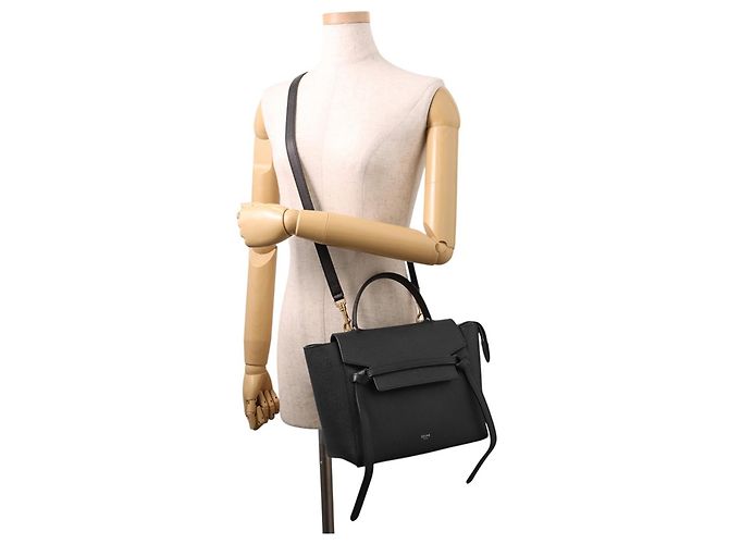 Céline Micro borsa Celine Belt Bag Nero - vista 5
