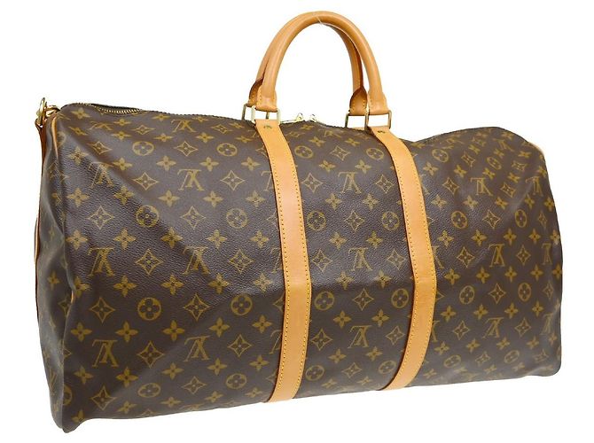 Louis Vuitton Keepall Bandouliere Monogram Canvas 55 Marron - vue 2