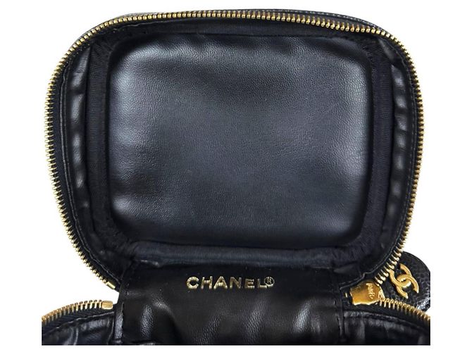 Chanel Vertical Vanity Case Handtasche Schwarz - Ansicht 11