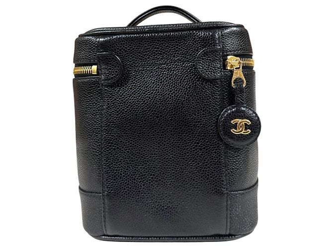 Chanel Vertical Vanity Case Handtasche Schwarz - Ansicht 3