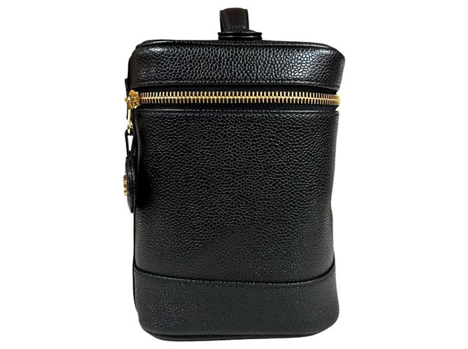 Chanel Vertical Vanity Case Handtasche Schwarz - Ansicht 4