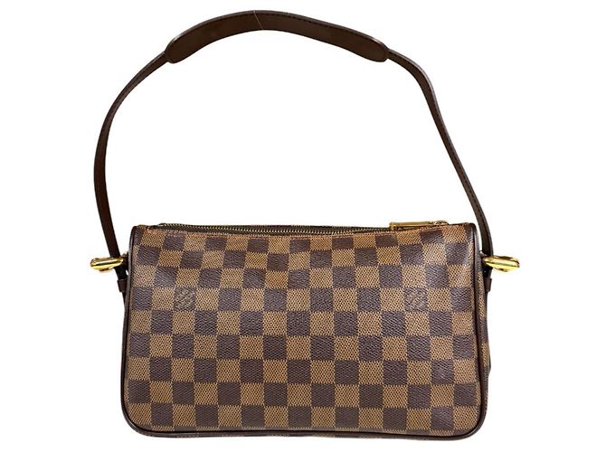 Borsa a tracolla Louis Vuitton Ravello GM Damier Castaño Damier ebene - vista 3