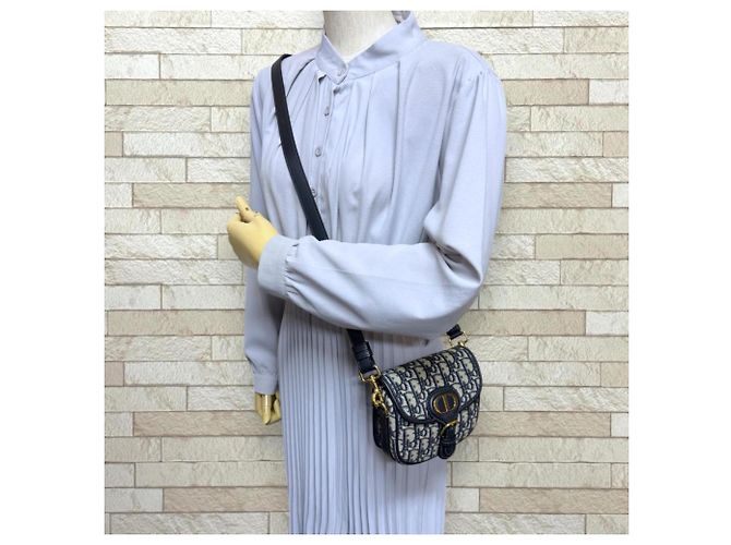 Borsa a tracolla Christian Dior Dior Bobby Oblique Blu navy - vista 2